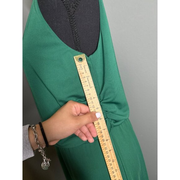 Ann Taylor Green Sleeveless Blouson Midi Dress NWT - Picture 5 of 8